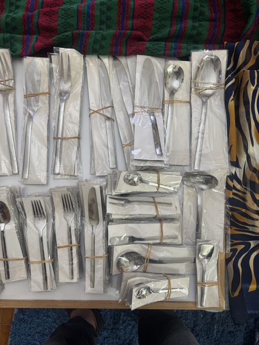 Flatware Set – 200 Pieces, Like New, Individually Packaged and Labeled64551551100931121