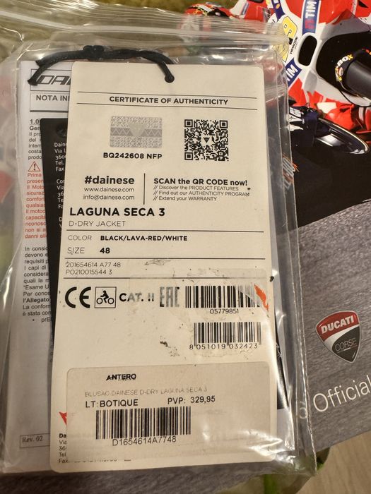 Casaco Dainese Laguna Seca 3 N 48