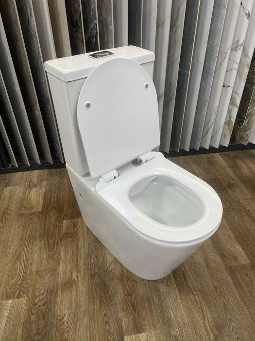 Унітаз підлоговий пристінний, Унітаз-компакт