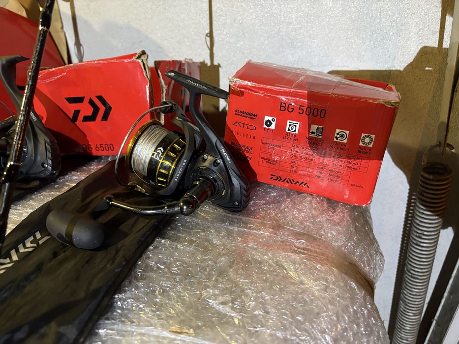 Conjunto de pesca Daiwa BG – Como novo