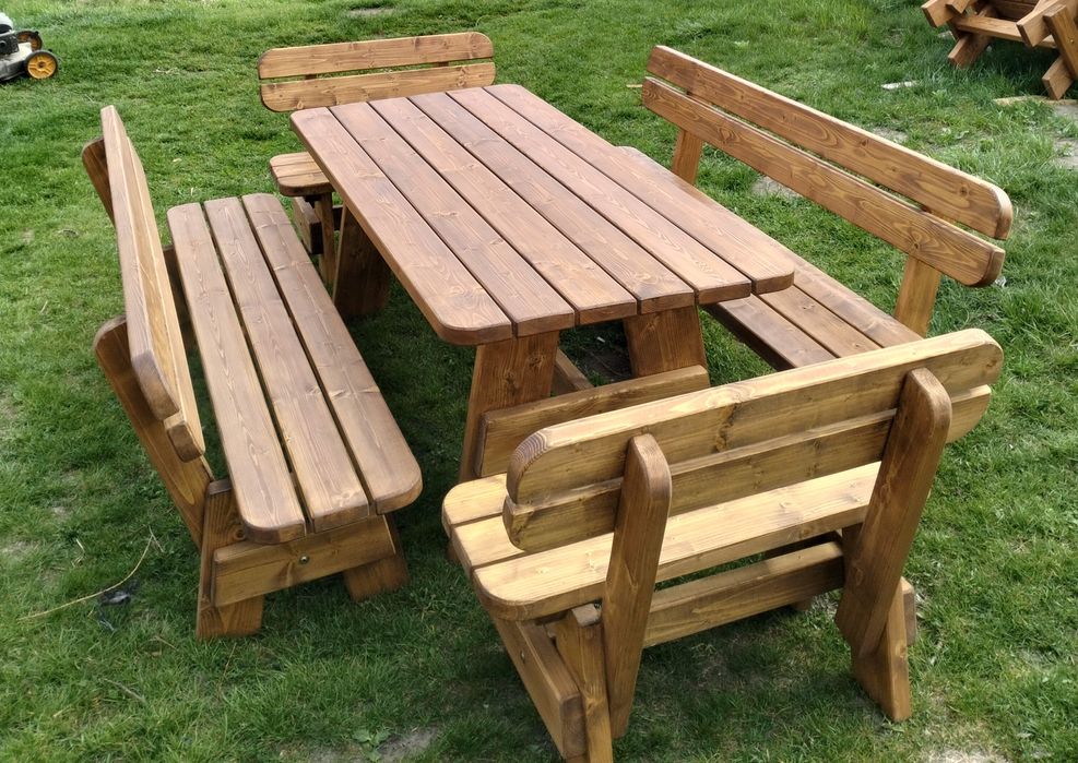 Meble ogrodowe swierkowe