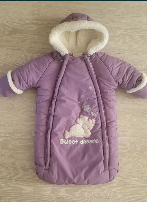 Комбенізон/Конверт зимовий для дівчинки 68 см