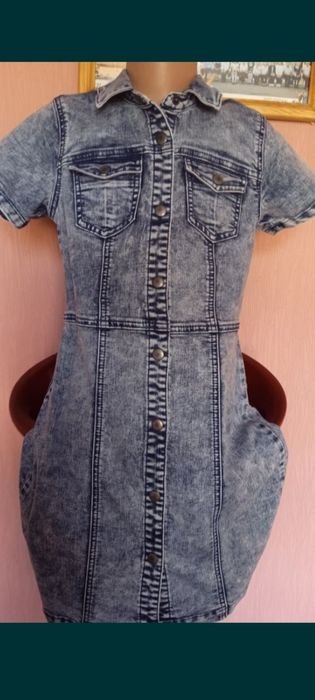 Джинсовые платье 140-150