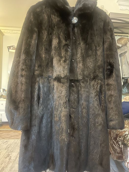 Шуба норкова чорна