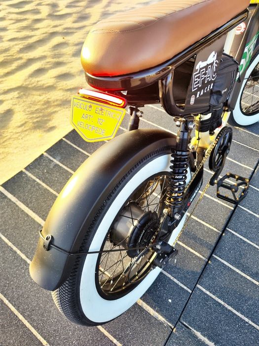 Moped Elétrica c/ NOVA W66XS, 1000w135nm (Mobilete CafeRacer)