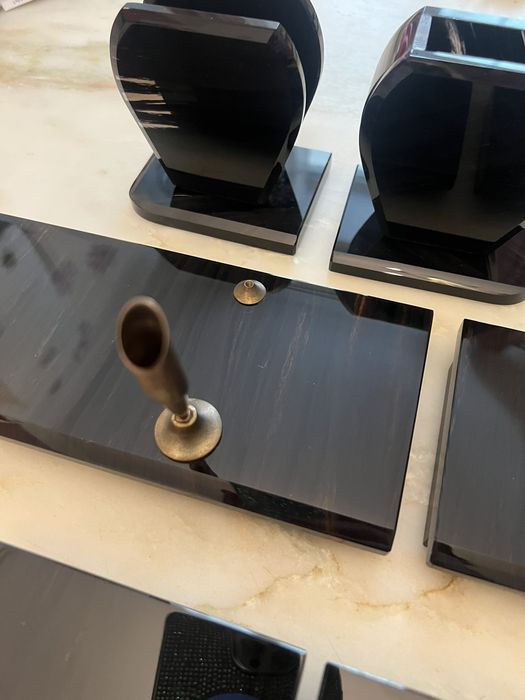 Эксклюзивный письменный набор черный обсидиан