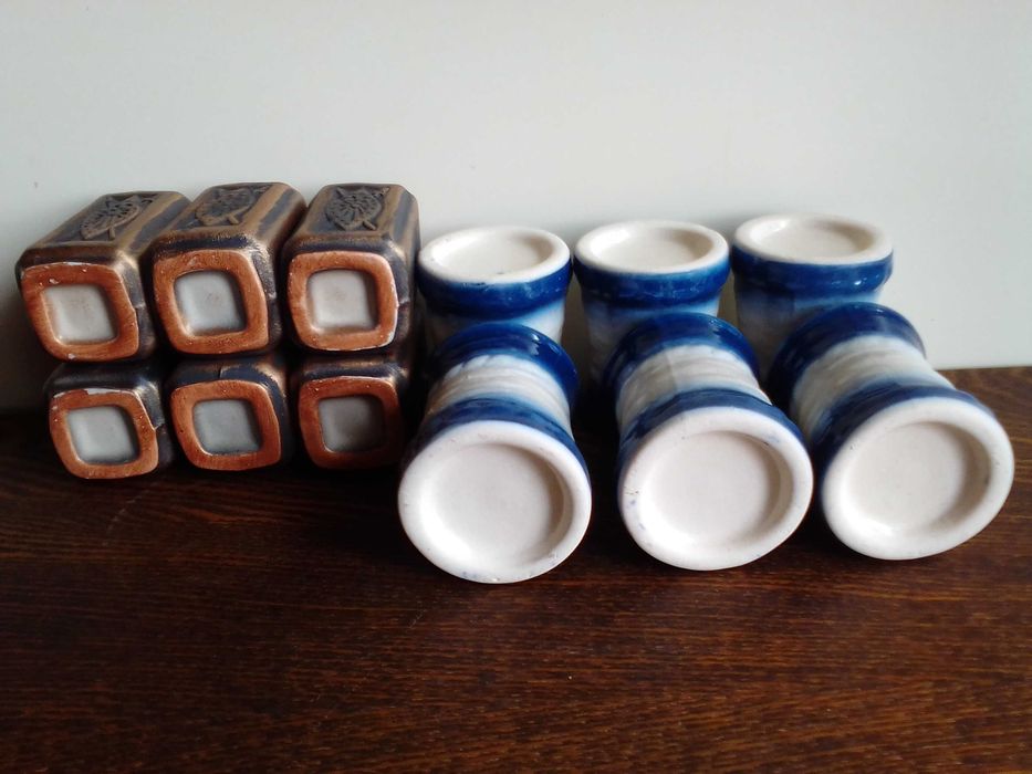 Стаканчики керамические (от наборов), 60-80 мл, 2х6 шт.
