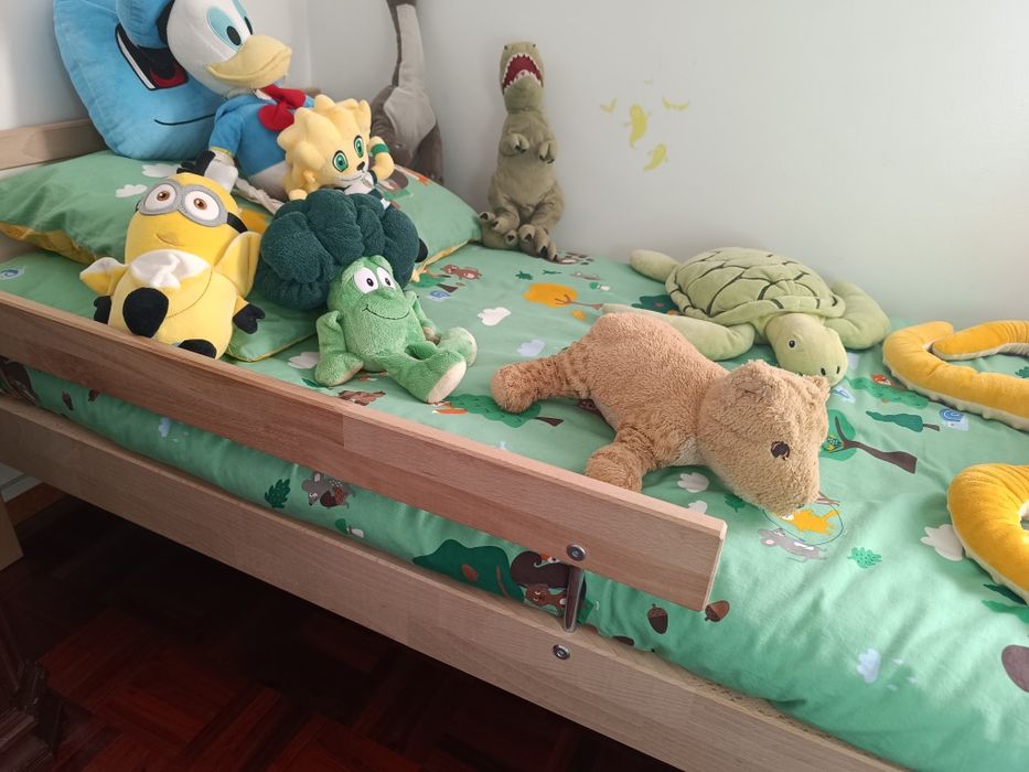 Cama de Criança com estrado e colchão_Sniglar_Ikea