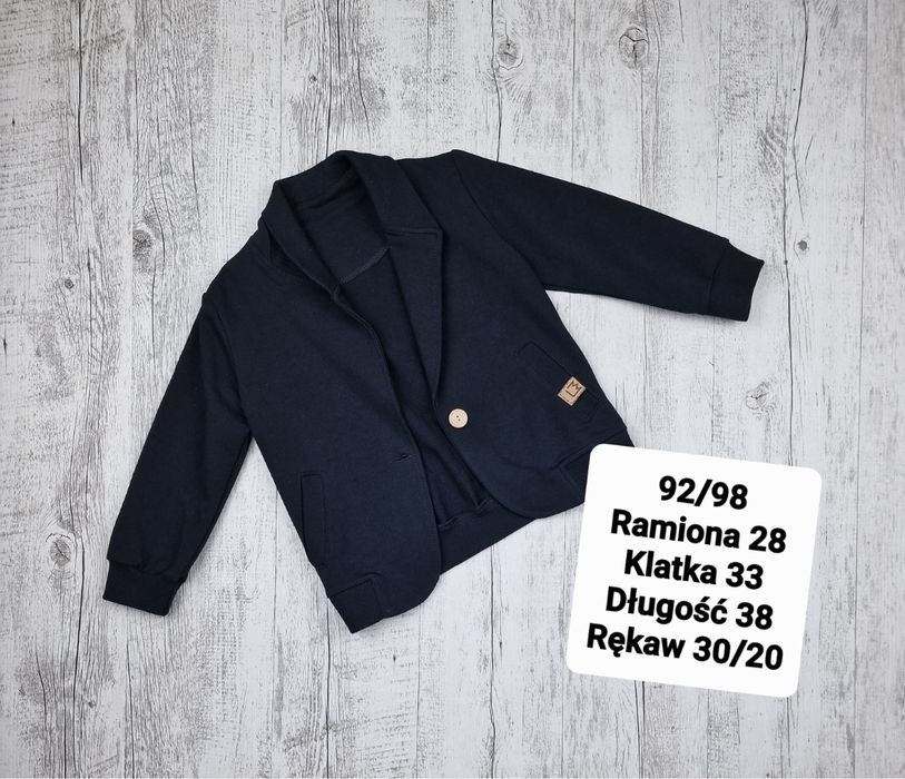 Garnitur chlopiecy bawełniany Marynarka i spodnie 92/98