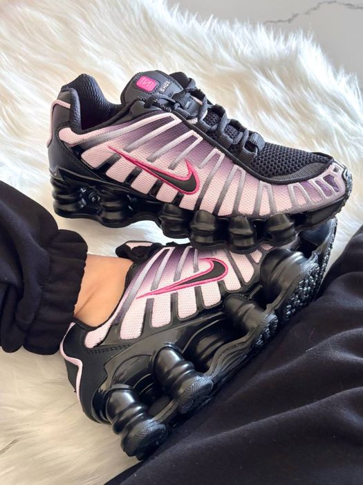 Nike TL Shox Black Pink 36-41р найк рожеві