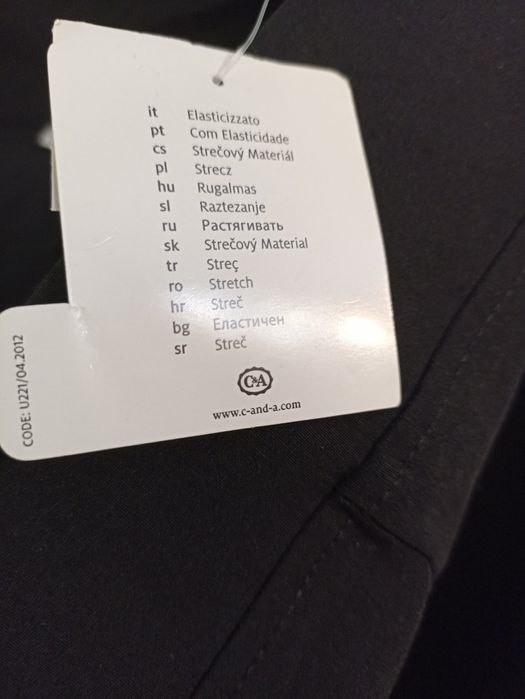 Нові бріджи стрейчеві члрні, розмір  70