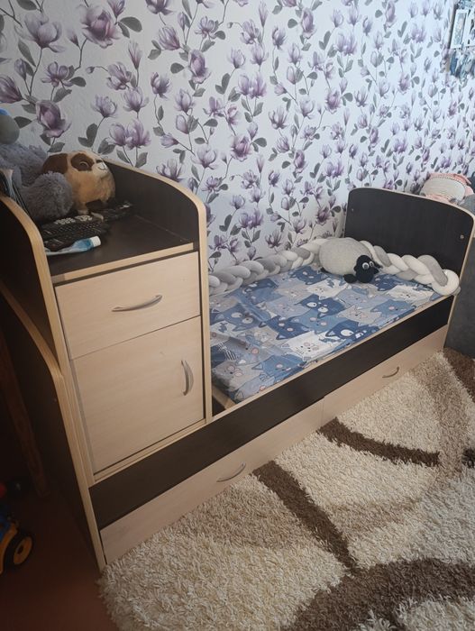 Дитяче ліжечко трансформер від 0 до 10 років