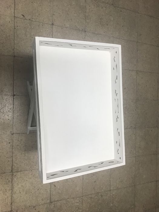 Mesa apoio branca vintage