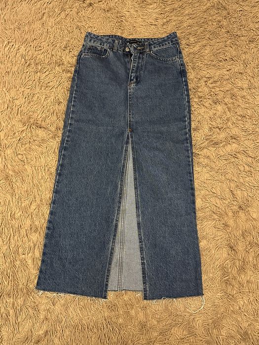 Жіноча джинсова спідниця довга , 34 розмір