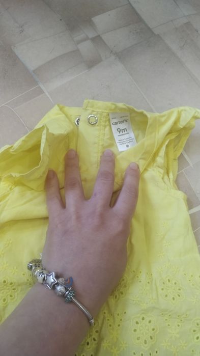 Пісочник, чоловічок, платтячко carters для дівчинки 9 міс