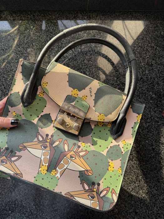 Сумка жіноча furla metropolis шкіряна — zdjęcie 4