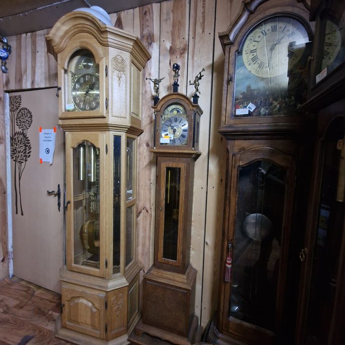 Zegar dębowy stojący Interclock Germany Kwadransiak Stylowy Węgrów#204