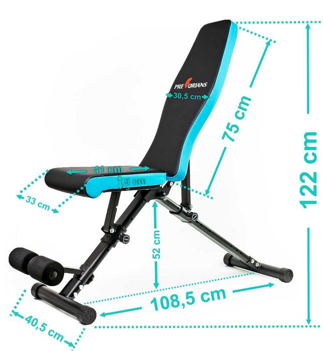 Ławeczka regulowana stojaki gryf hantle obciążenie do ćwiczeń 123kg