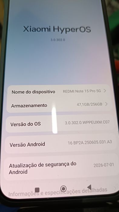 Vendo Xiaomi HyperOS Redmi pro 15 5G