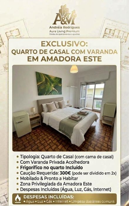 Quartos de casal e partilhados