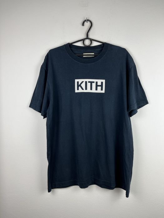 Granatowa koszulka męska Kith rozmiar XL fit L tee tshirt logo premium