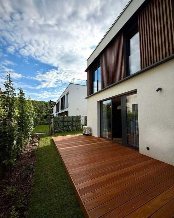 Egzotyczna deska tarasowa Bangkirai 25x145 ryflowana taras Certyfikat