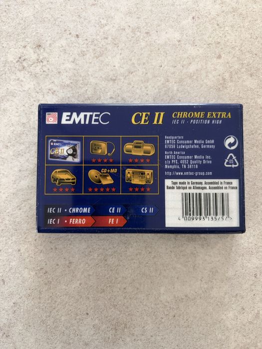 Kaseta audio EMTEC CE II Chrome Extra