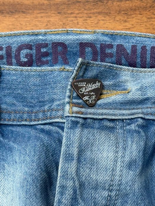 Spodnie jeansowe tapered zwężane slim jeansy Tommy Hilfiger Denim M