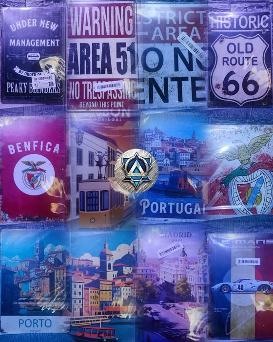 Placa Metálica (alumínio) c\ 20x30cm