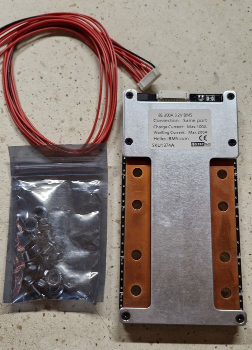 Bms 8s 200A 25,6v max.400A lifepo4 lfp4 lfp