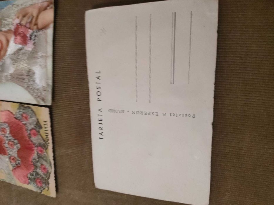 Postais antigos bordados