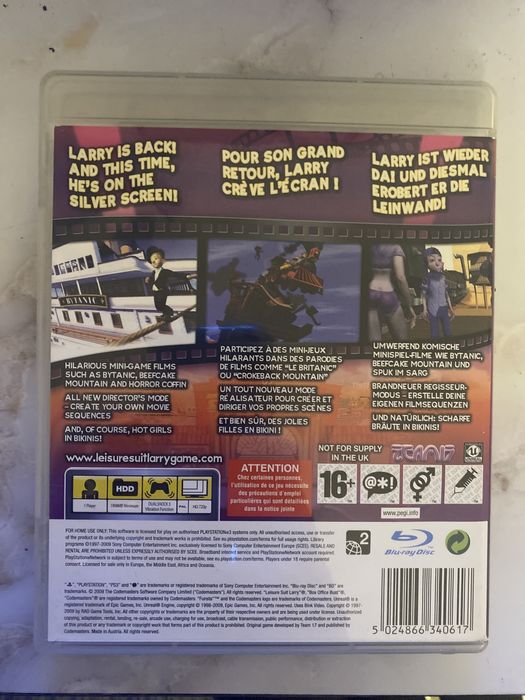 Jogo Larey Leiseure Suit PS3