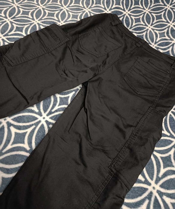 Spodnie damskie BOJÓWKI szaro - czarne