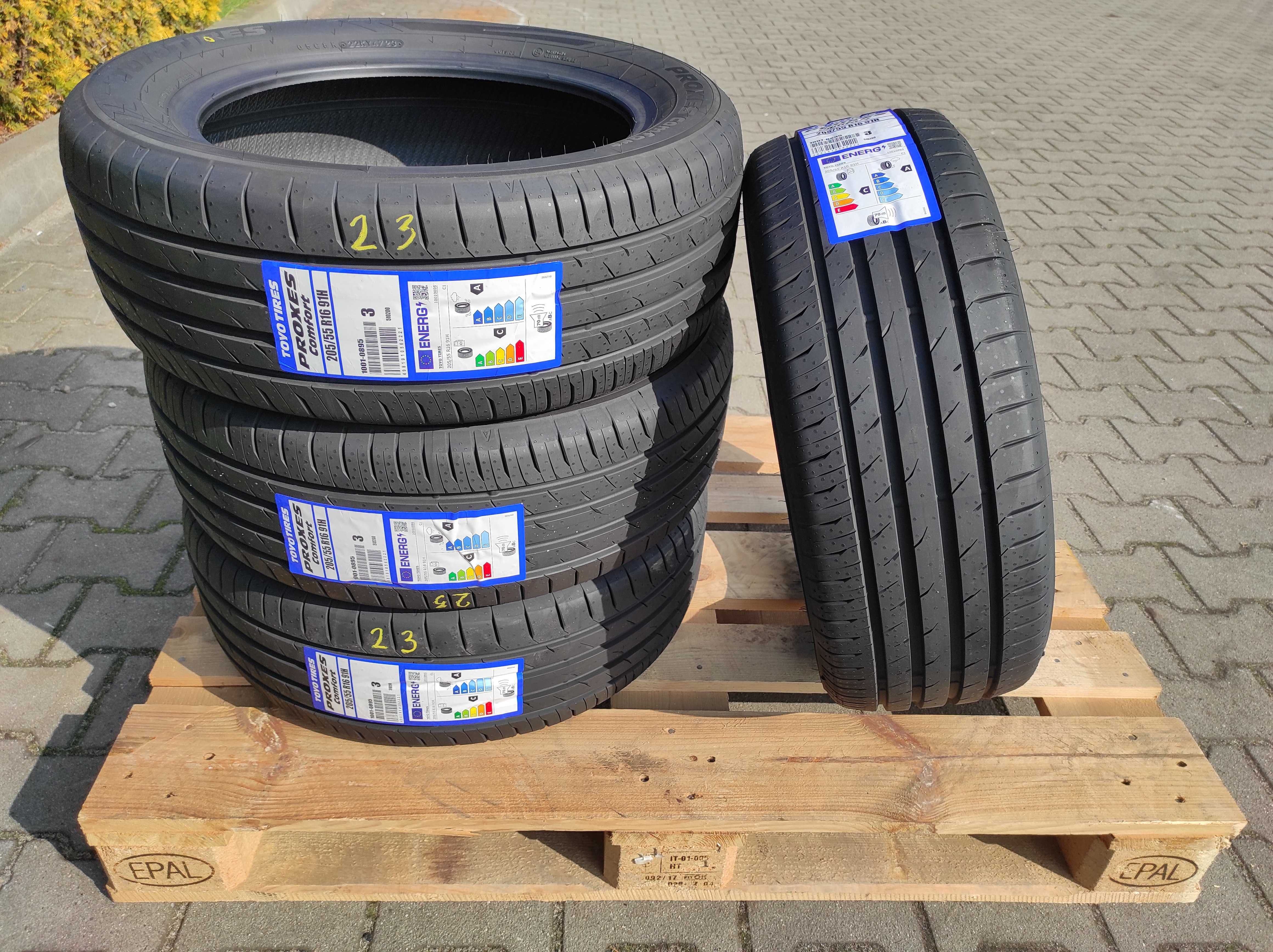 NOWE opony letnie 4x 205/55 R16 Toyo Proxes Comfort DOT23 OKAZJA Nędza ...