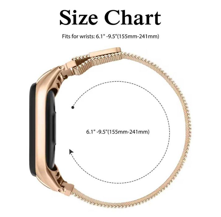 Міланська петля Xiaomi Mi Band серії 10,9,8,7 ремінець ремешок