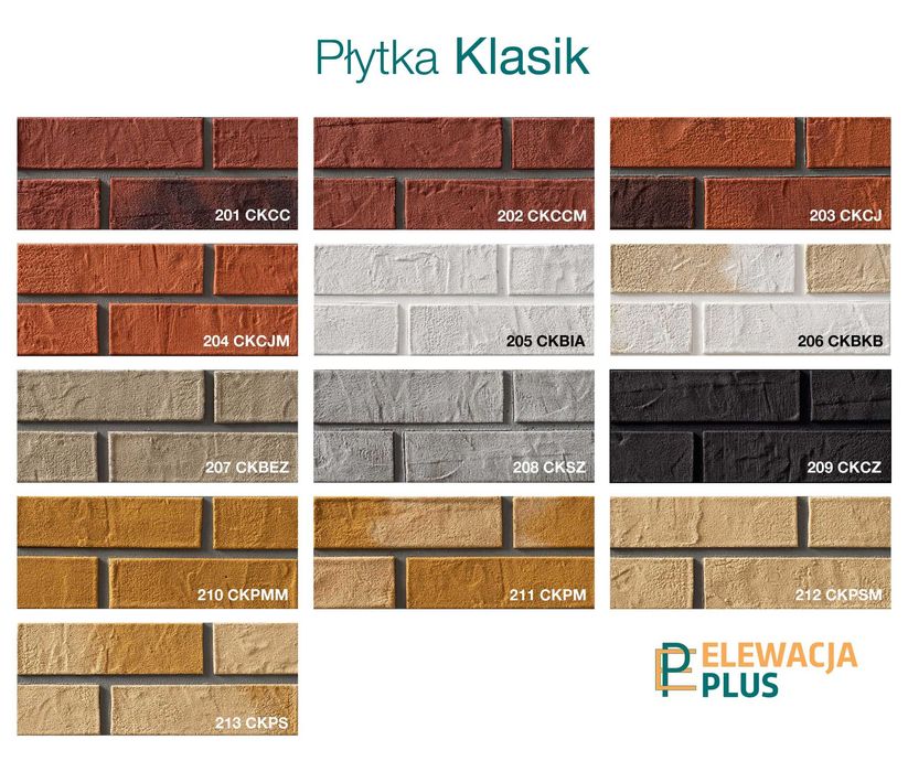 Cegła elewacyjna klasik elastyczna !! próbki ELEWACJAPLUS