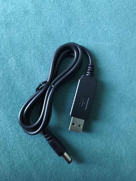 Кабель USB для роутера WiFi USB-DC 5-9V Чорний