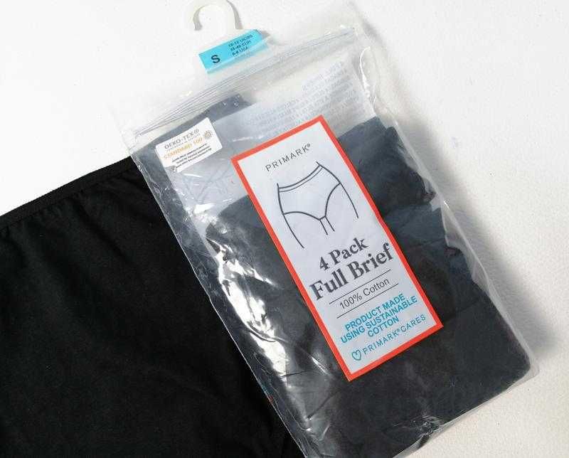 Комплект черных трикотажных трусиков 4 шт