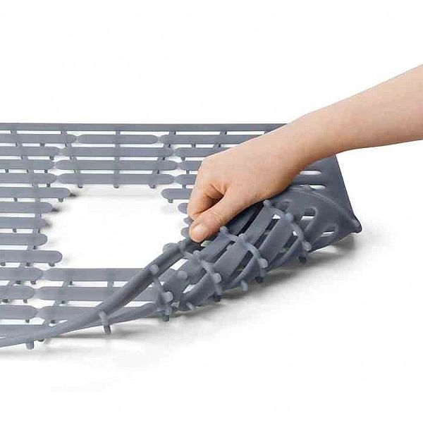 Mata do zlewu 32x41cm silikon szara GoodGrips / OXO