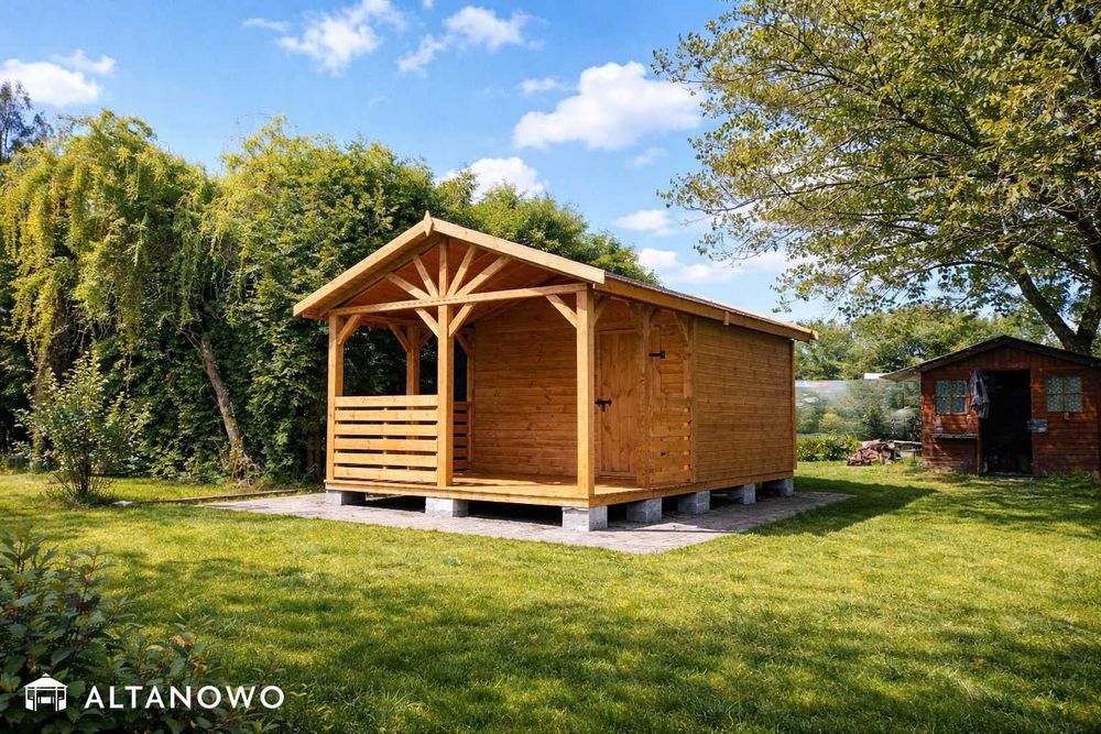 Drewniany domek ogrodowy letniskowy 3x6 | producent | transport | rod
