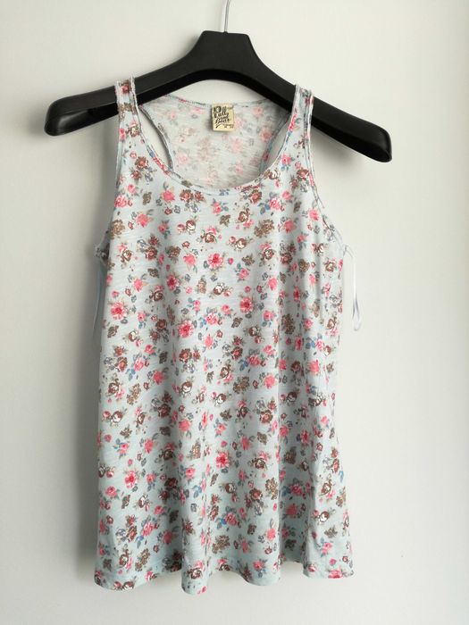 Bokserka niebieska w kwiatki łączka Pull & Bear Pull&Bear rozm. M
