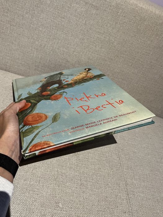 Książka Piękna i Bestia, baśń pięknie ilustrowana, duży format