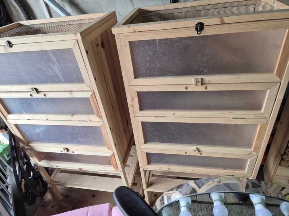 Drewniana klatka dla gryzoni - np chomik