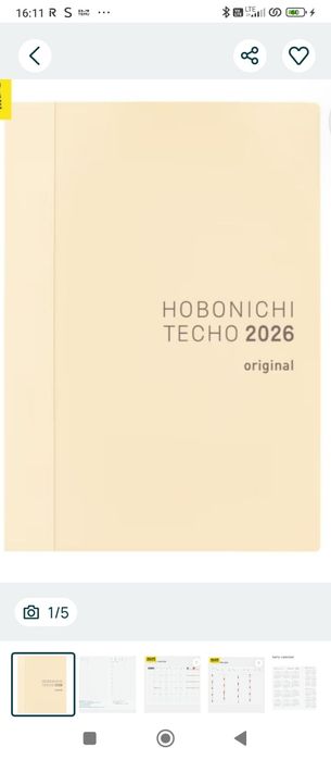 Hobonichi Techo 2026 oryginalny planer dzienny japoński A6 start w sty