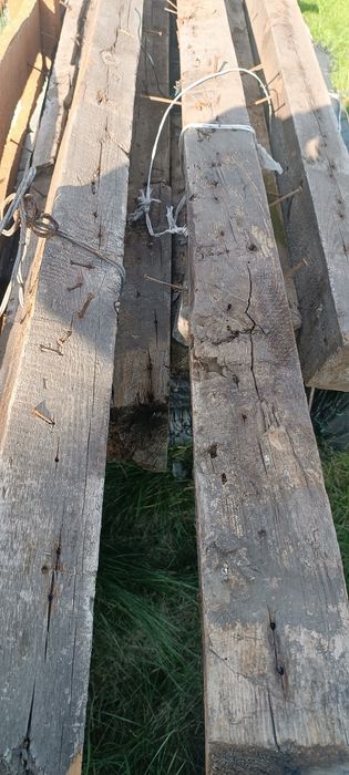 Stare drewno belki możliwość transportu komplet 3 sztuki