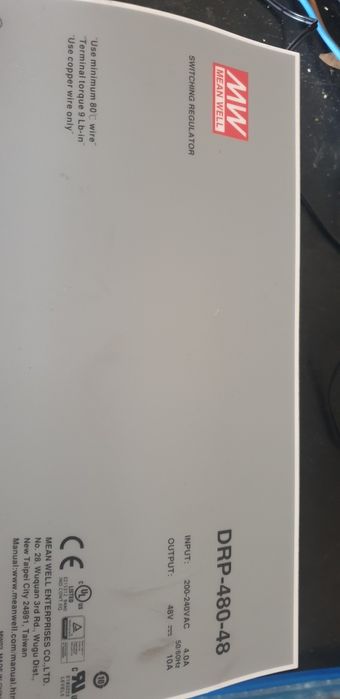 Fonte de alimentação 48VDC