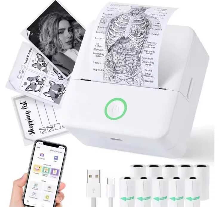 mini drukarka beztuszowa