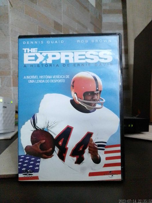 DVD THE EXPRESS A História de Ernie Davis Filme Rob Brown Dennis Quaid