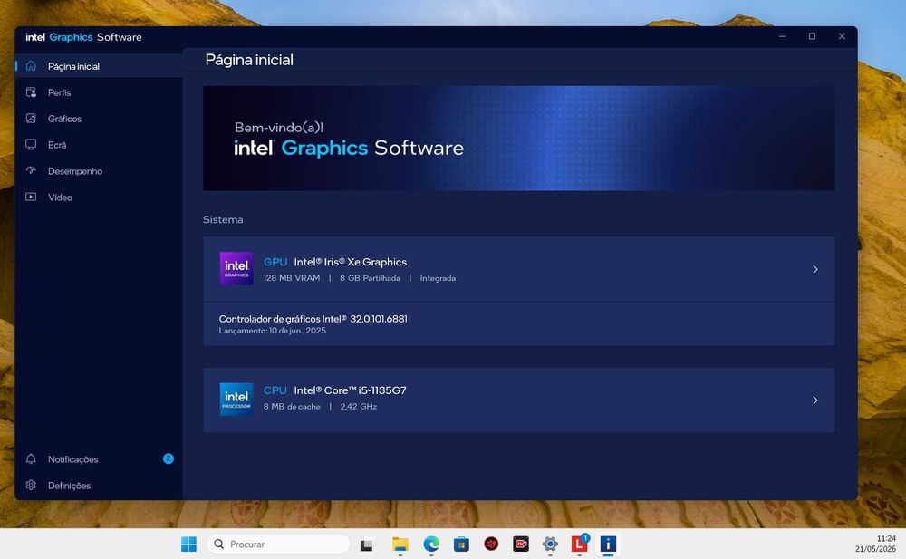 Notebook Lenovo seminovo i5 11º geração, 16GB Ram, 512GB  NVME Perfeito Trabalhos, Estudos e Alguns Jogos
