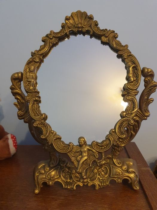 Śliczne lustro barokowe, antyk zabytek okazja